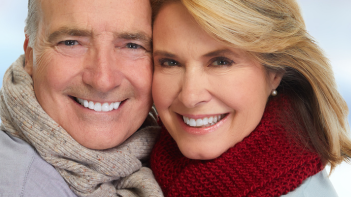 Mature couple enjoying conversation